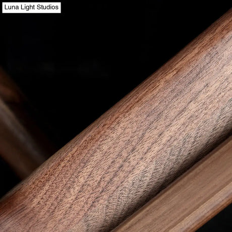 Dark Wood Nordic Linear Wall Sconce Bathroom Led Light With Acrylic Shade