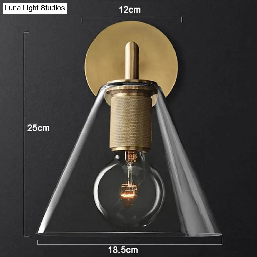 Darlene | Gold Wall Sconce D / 110V Lamp