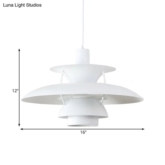 Designer Tiered Pendant Light With Metal Shade - Stylish Ceiling Hanging