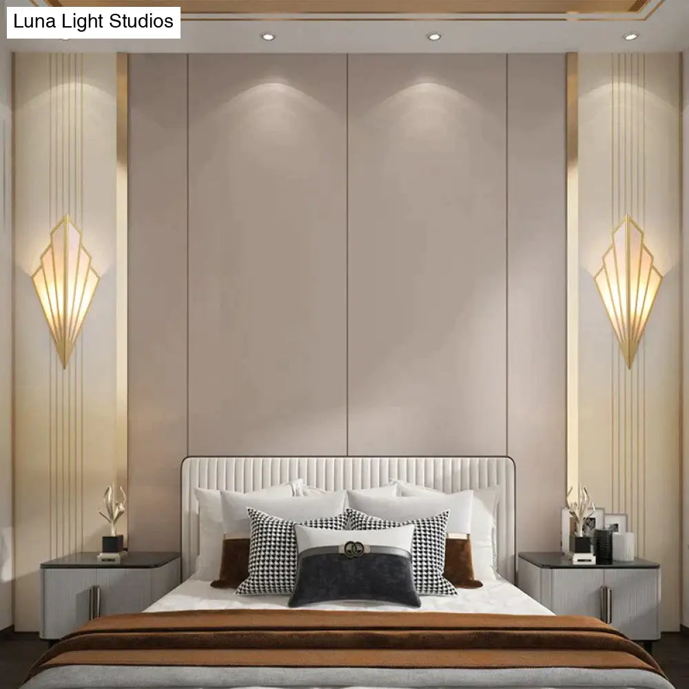 Diamond Shape Modern Wall Light Sconce For Bedroom Dining Room