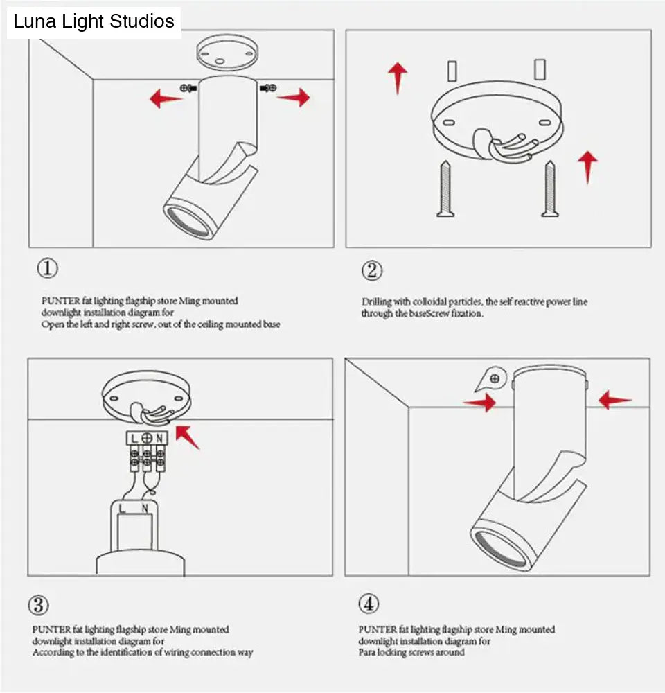 Dimmable Rotating Led Downlights 10W15W20W Cob Ceiling Spot Lights Wall Lamp Warm Cold White Indoor