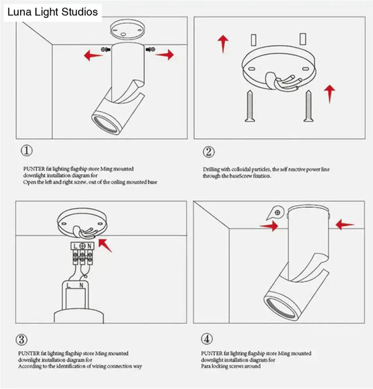 Dimmable Rotating Led Downlights 10W15W20W Cob Ceiling Spot Lights Wall Lamp Warm Cold White Indoor