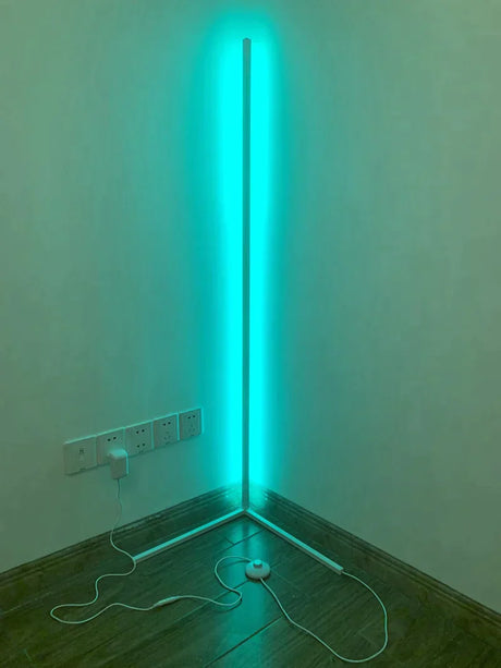 Dimming Black White Floor Lamp Modern Rgb Remote Led Lamps Standing Simple Corner Standing Light