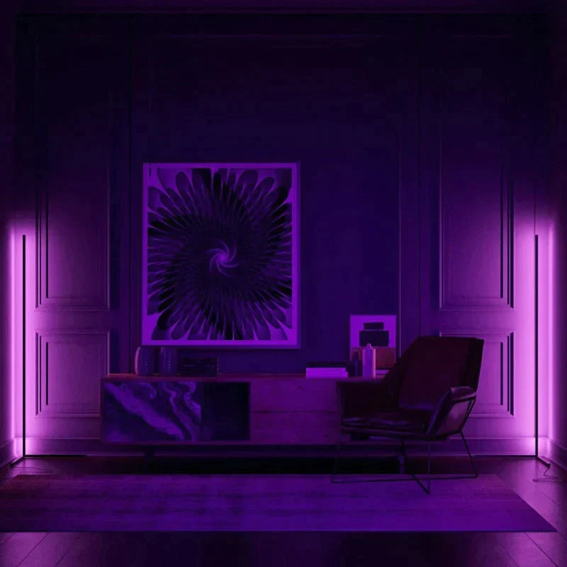 Dimming Black White Floor Lamp Modern Rgb Remote Led Lamps Standing Simple Corner Standing Light