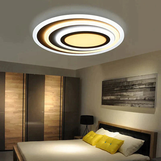 Dimming+Remote Control Modern Led Ceiling Lights For Living Room Bedroom 3 Color Temperature New