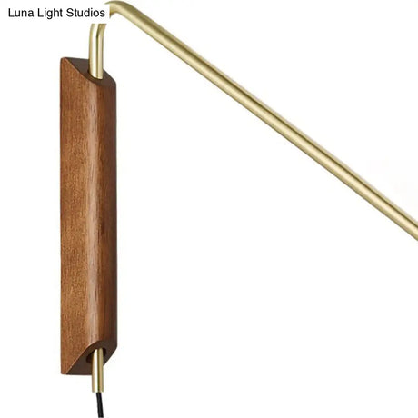 Dome Bedside Metal Wall Mount Swing Arm Sconce Light