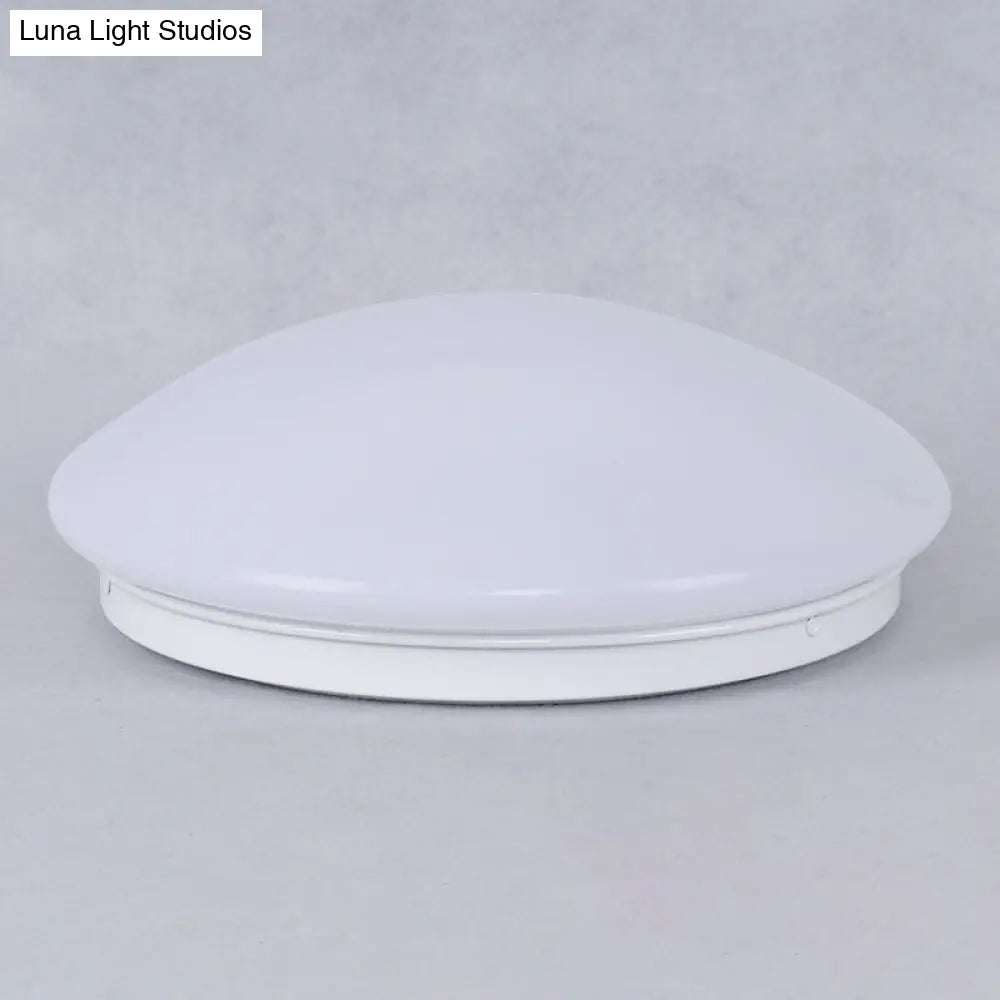 Dome Flush Mount Ceiling Light - Simplicity Acrylic Led Lighting White