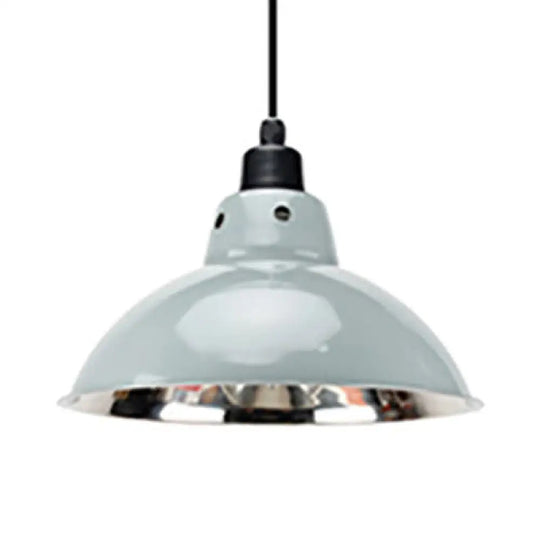 Dome Industrial Stainless Steel Ceiling Pendant Lighting - 13’/16.5’ Width 1 Head Black/Gray