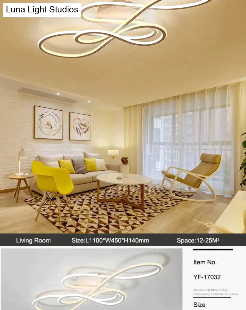 Double Glow Modern Led Ceiling Lights For Living Room Bedroom Lamparas De Techo Dimming Lamp