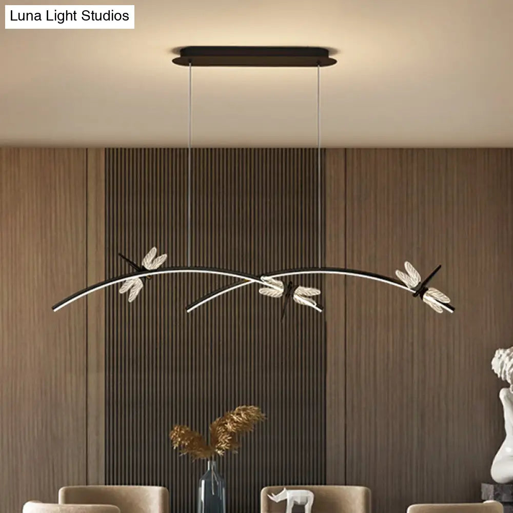 Dragonfly Minimalist Led Pendant Light For Restaurant Ceilings