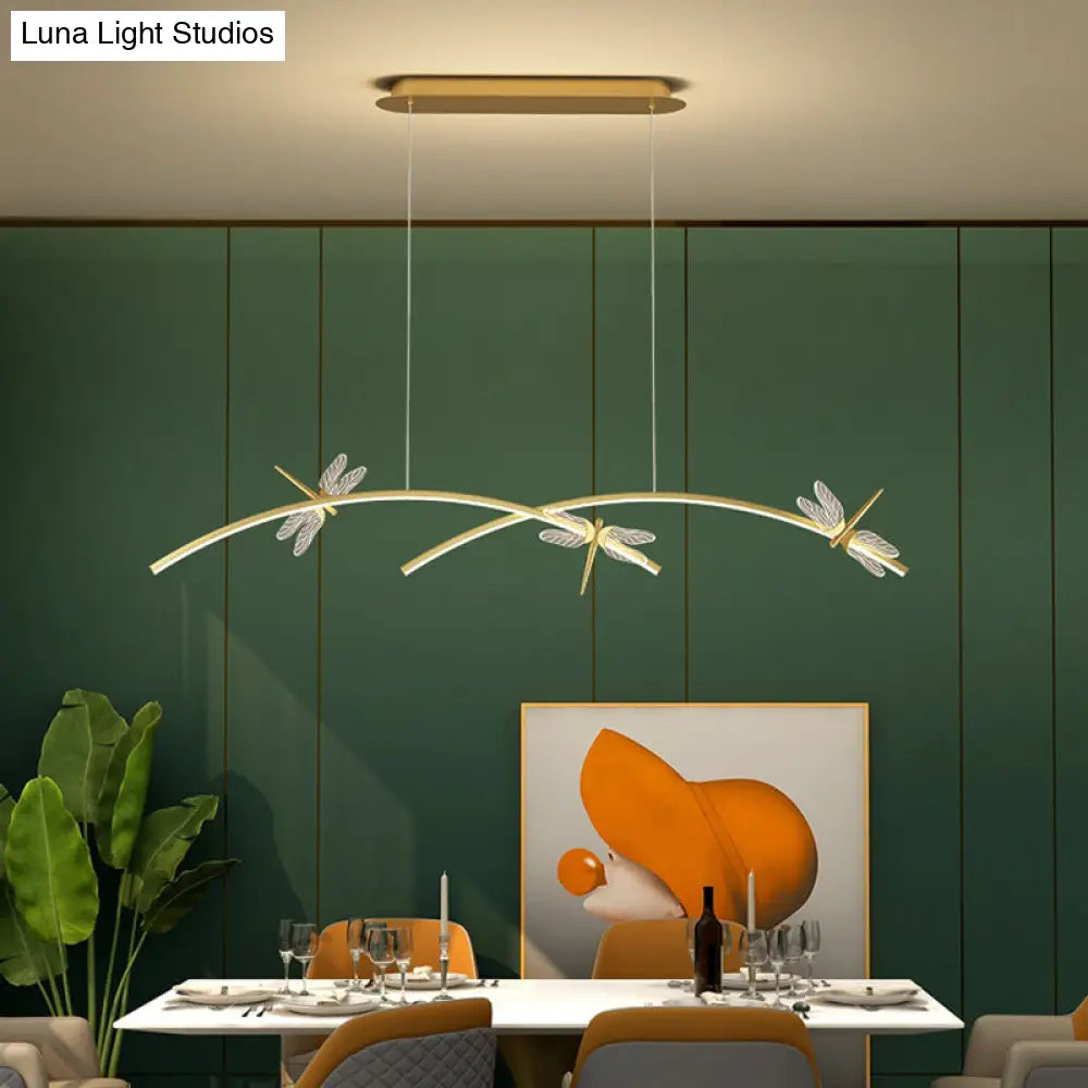 Dragonfly Minimalist Led Pendant Light For Restaurant Ceilings