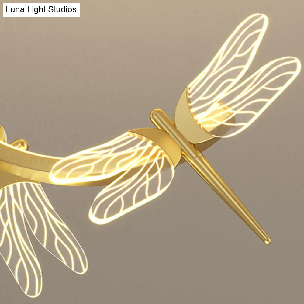 Dragonfly Minimalist Led Pendant Light For Restaurant Ceilings