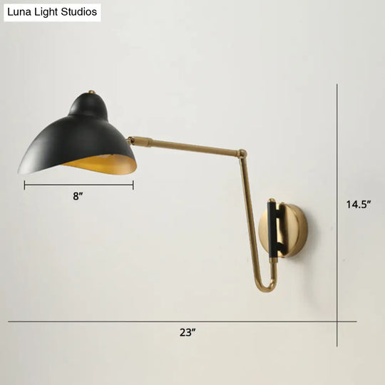 Duckbill Reading Light Metal Sconce - Adjustable Joint Perfect For Single Bedroom