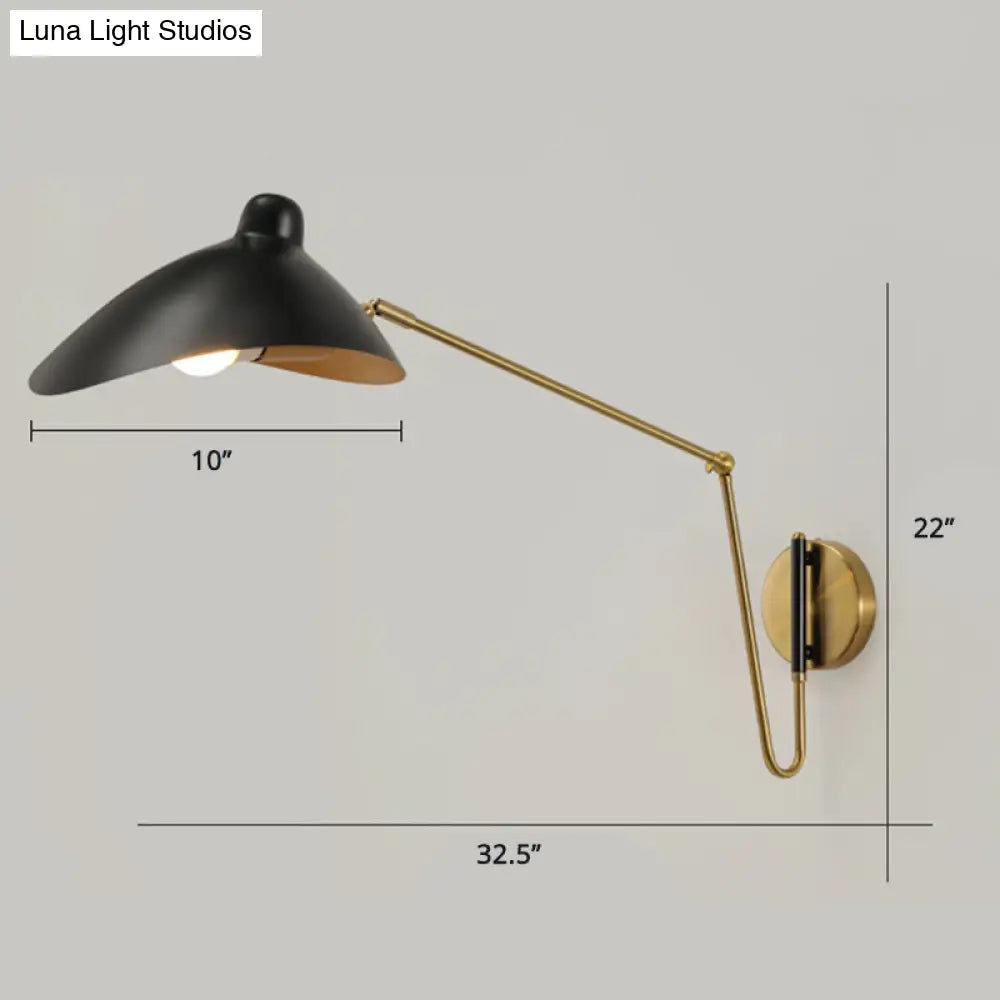 Duckbill Reading Light Metal Sconce - Adjustable Joint Perfect For Single Bedroom