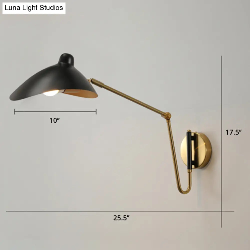 Duckbill Reading Light Metal Sconce - Adjustable Joint Perfect For Single Bedroom