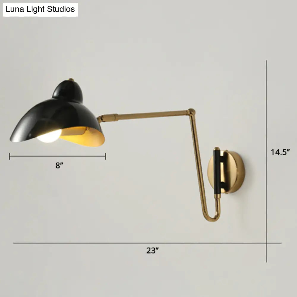 Duckbill Reading Light Metal Sconce - Adjustable Joint Perfect For Single Bedroom