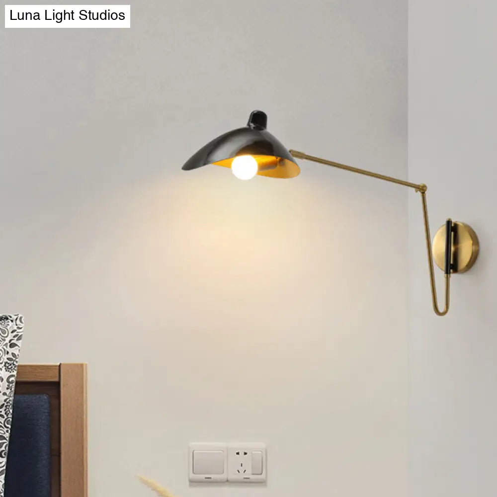 Duckbill Reading Light Metal Sconce - Adjustable Joint Perfect For Single Bedroom