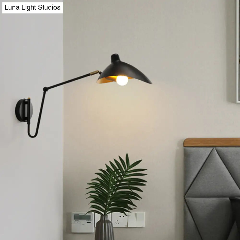 Duckbill Reading Light Metal Sconce - Adjustable Joint Perfect For Single Bedroom