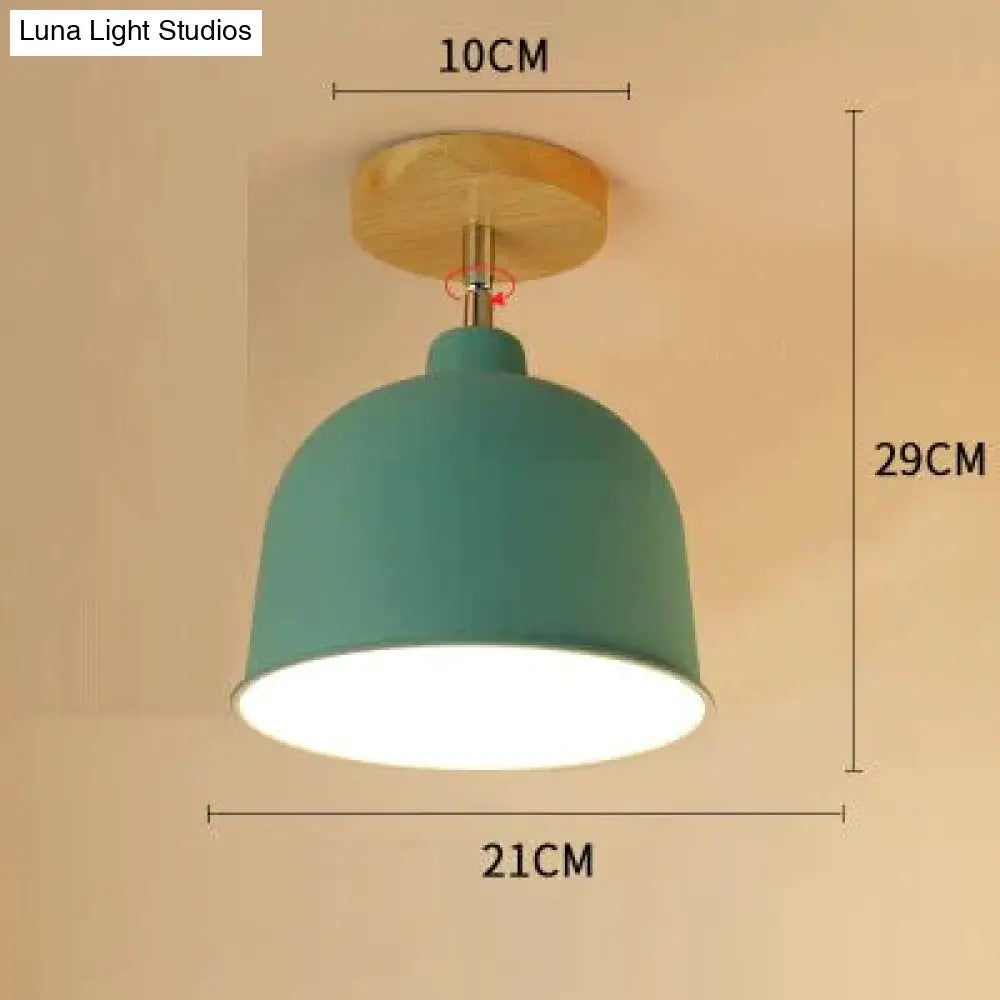 E27 Iron 5W Ceiling Lamp Shade Light Covers And Shades Triangle Metal Lampshades 180 Degree Turn