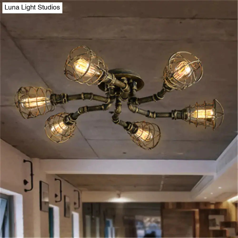 Earl - American Retro Water Pipe Chandelier