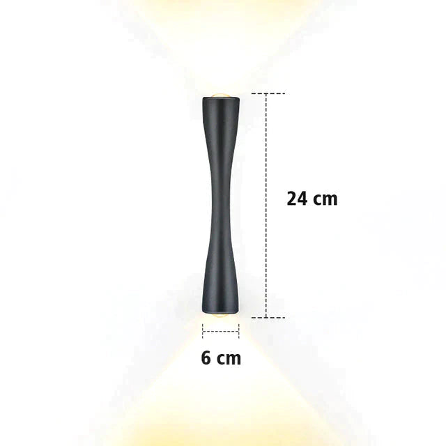 Elaine | Outdoor Waterproof Lamp Black 24Cm / 9.4 Warm White Lighting