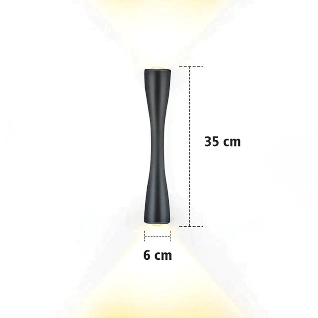 Elaine | Outdoor Waterproof Lamp Black 35Cm / 13.7 Warm White Lighting
