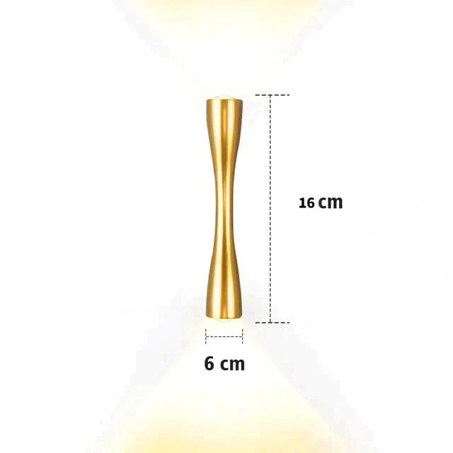 Elaine | Outdoor Waterproof Lamp Gold 16Cm / 6.2 Warm White Lighting