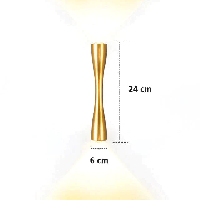 Elaine | Outdoor Waterproof Lamp Gold 24Cm / 9.4 Warm White Lighting