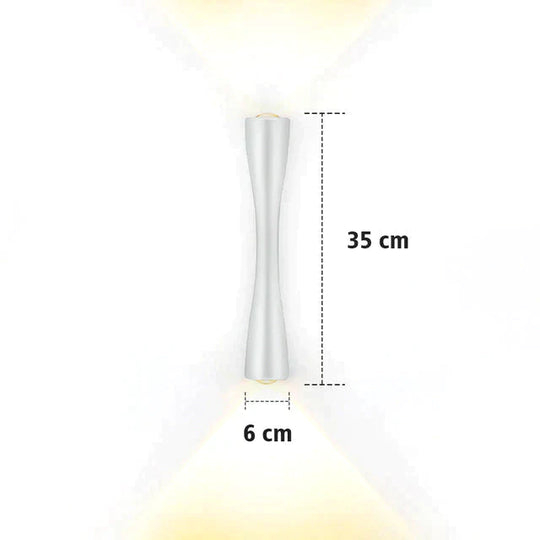 Elaine | Outdoor Waterproof Lamp White 35Cm / 13.7 Warm Lighting