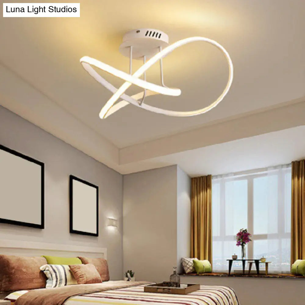 Elegant Minimalist Led Acrylic Ceiling Light For Bedroom