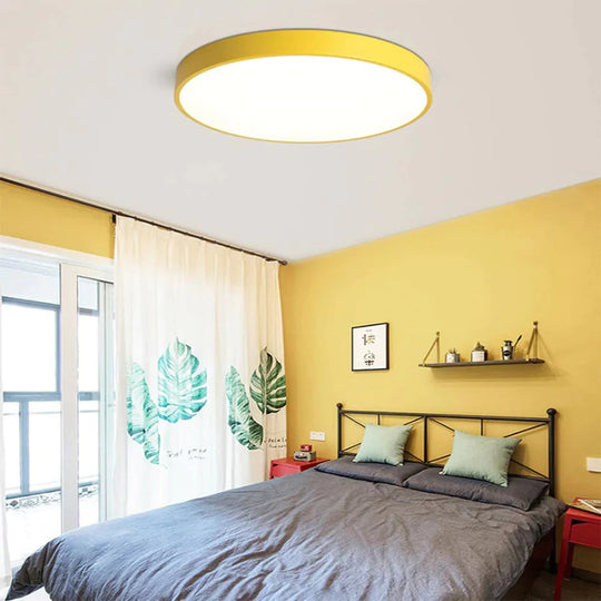 Elise - LED Simple Ceiling Lights 5CM Bedroom Study Room Remote Lamp Modern Plafonnier Led Lighting Home Indoor Decoration Plafondlamp