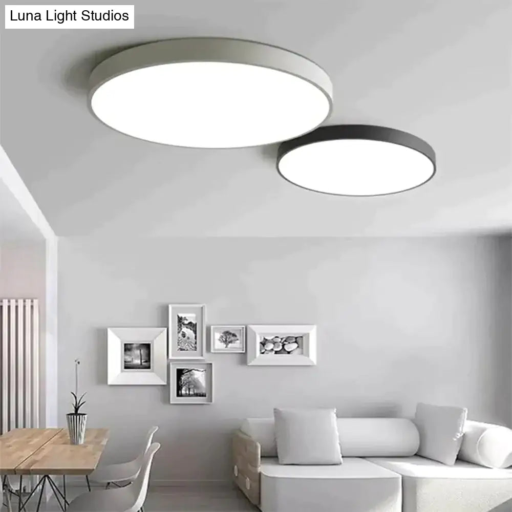 Elise - Led Simple Ceiling Lights 5Cm Bedroom Study Room Remote Lamp Modern Plafonnier Led Lighting