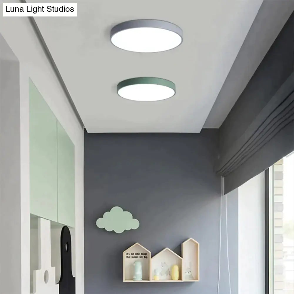 Elise - Led Simple Ceiling Lights 5Cm Bedroom Study Room Remote Lamp Modern Plafonnier Led Lighting