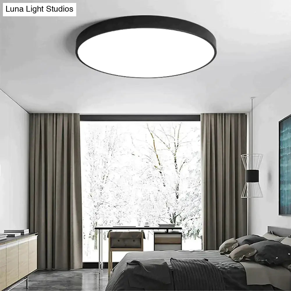 Elise - Led Simple Ceiling Lights 5Cm Bedroom Study Room Remote Lamp Modern Plafonnier Led Lighting