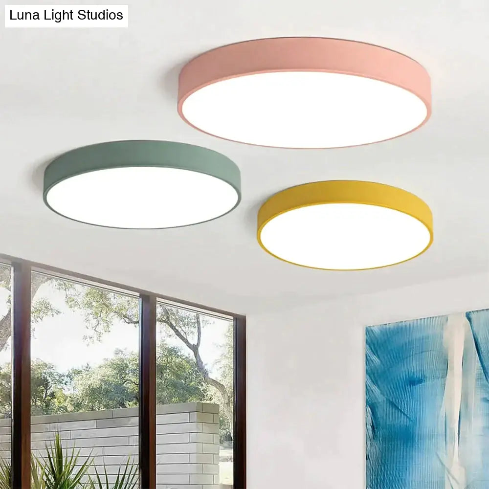 Elise - Led Simple Ceiling Lights 5Cm Bedroom Study Room Remote Lamp Modern Plafonnier Led Lighting