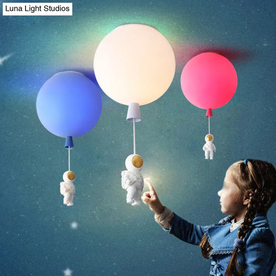 Emerson - Balloon & Astronaut Ceiling Lamp Kids Acrylic Pendant Light