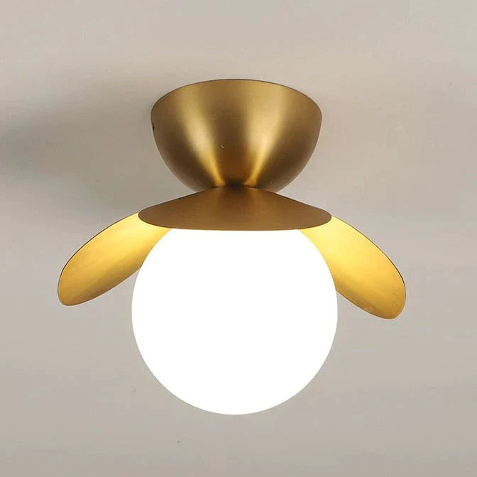 Emerson - Nordic Flower Corridor Aisle Lamp All Copper Cloakroom Ceiling