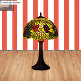 Émilie - Tiffany Single Bronze Finish Green Stained Glass Grapevine Night Light