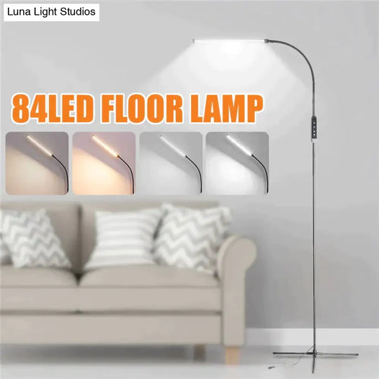 Eu/Us Plug Adjustable Height Floor Lamps For Led Light Clamp Remote Control Dimmable Reading