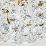 European Style High Grade Living Room Study Copper Crystal Ceiling Lamp