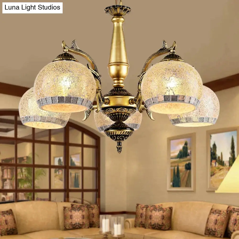 European Style Living Room Bronze Chandelier Ceiling Light