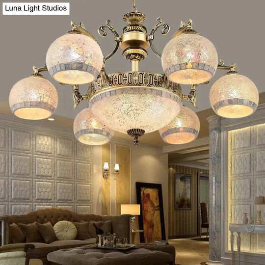 European Style Living Room Bronze Chandelier Ceiling Light