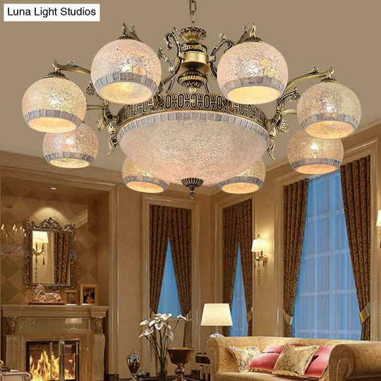 European Style Living Room Bronze Chandelier Ceiling Light