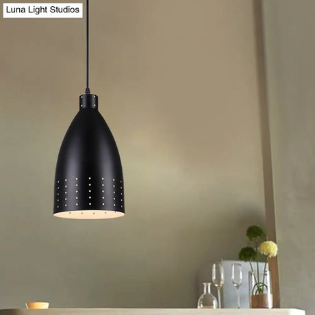 Farmhouse Aluminum Dome Pendant Lamp - Black Etched 6.5’/9’/12’ Wide 1-Light Down Lighting
