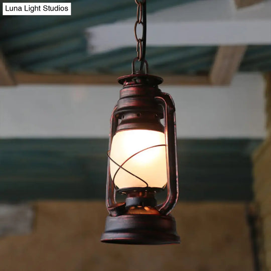 Copper Farmhouse Pendant Light With Milk Glass Shade And 1 Bulb - Sizes 5.5 7 Or 8 Wide /
