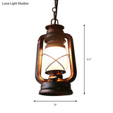 Farmhouse Milk Glass Pendant Light In Copper - 5.5’/7’/8’ Wide 1-Bulb Hanging Fixture For