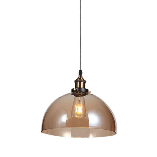 Farmhouse Style Glass Pendant Light With Geometric Shade For Dining Room Ceiling Tan / D