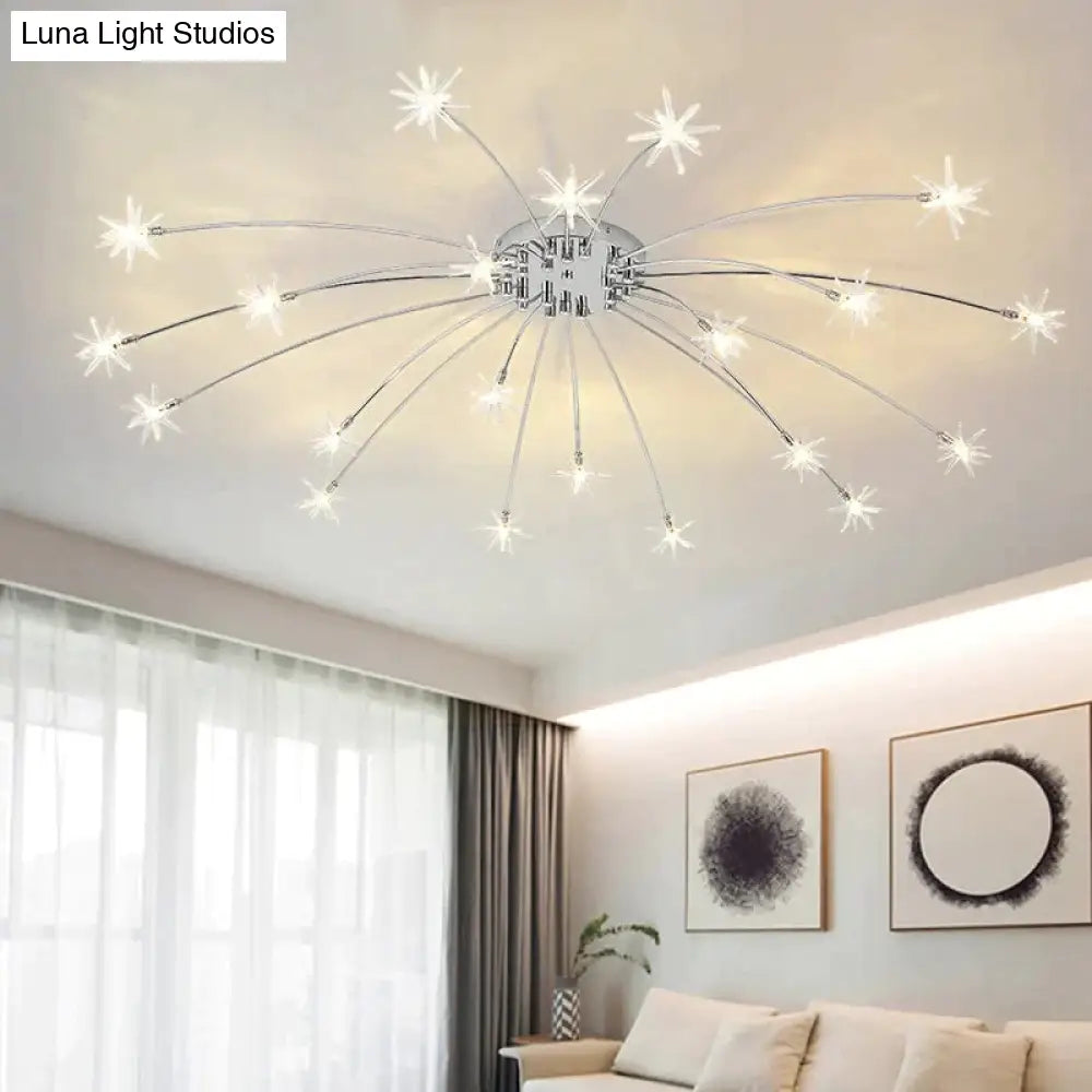 Fashion Ceiling Lights Led Lamp Iron Galss Indoor Lighting All Stars G4 Bedroom Living Room Hotel