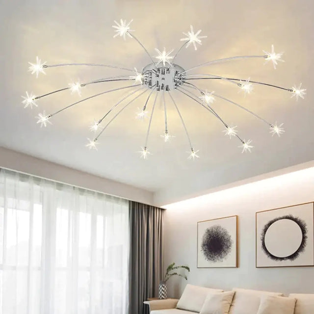 Fashion Ceiling Lights Led Lamp Iron Galss Indoor Lighting All Stars G4 Bedroom Living Room Hotel
