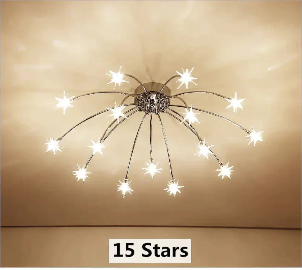 Fashion Ceiling Lights Led Lamp Iron Galss Indoor Lighting All Stars G4 Bedroom Living Room Hotel